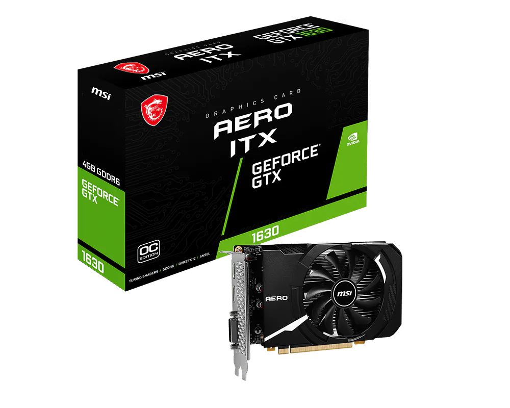 MSI GeForce® GTX 1630 AERO ITX 4G OC